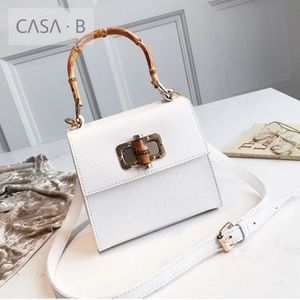 CASA B | Sophia bamboo crossbody clutch